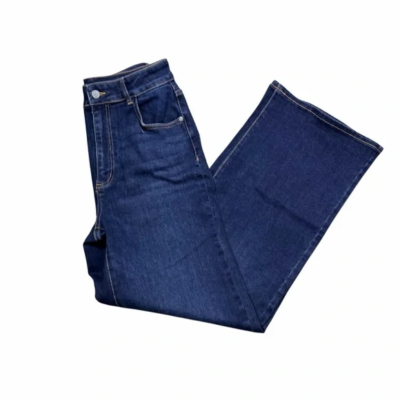 Well Worn High Rise Wide Leg Denim Jeans - Dark Wash. Like new. Size 6/28 - Picture 3 of 7